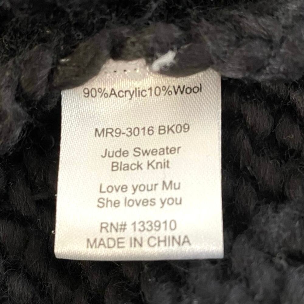 SHOW ME YOUR MUMU Jude Wool Sweater XL Chunky Knit Balloon Sleeve Oversized Boho - Picture 12 of 15